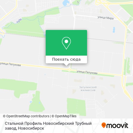 Карта Стальной Профиль Новосибирский Трубный завод
