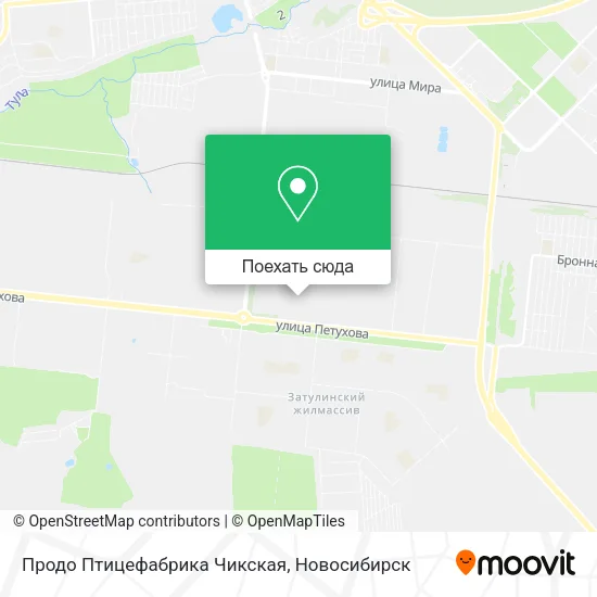 Карта Продо Птицефабрика Чикская
