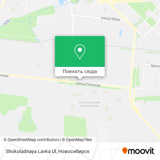 Карта Shokoladnaya Lavka Ul