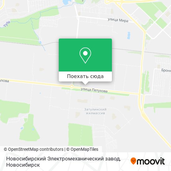 Карта Новосибирский Электромеханический завод