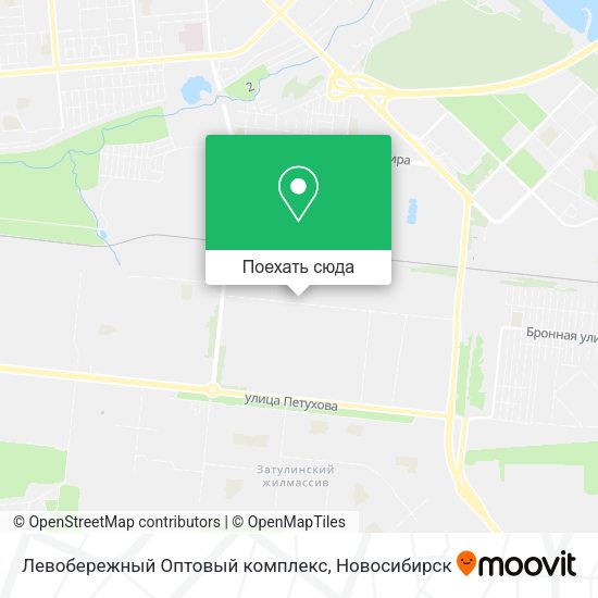 Карта Левобережный Оптовый комплекс
