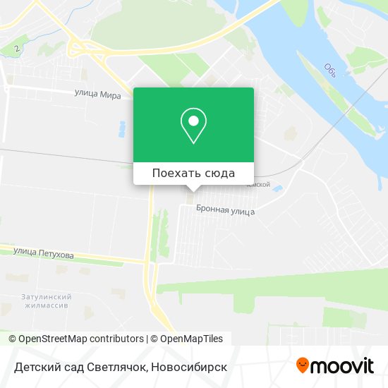 Карта Детский сад Светлячок