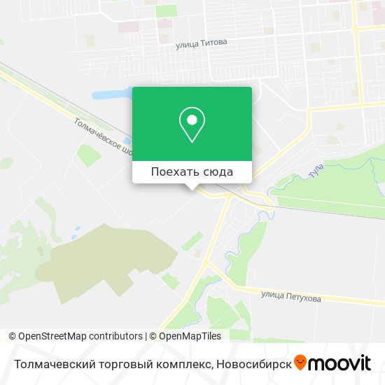 Карта Толмачевский торговый комплекс
