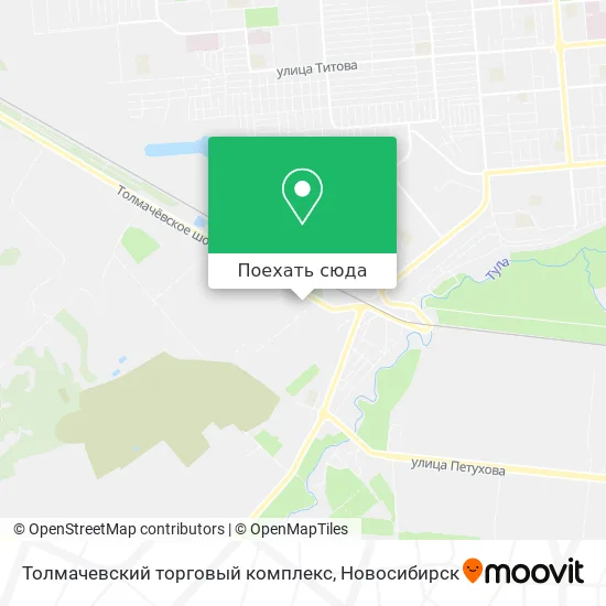 Карта Толмачевский торговый комплекс