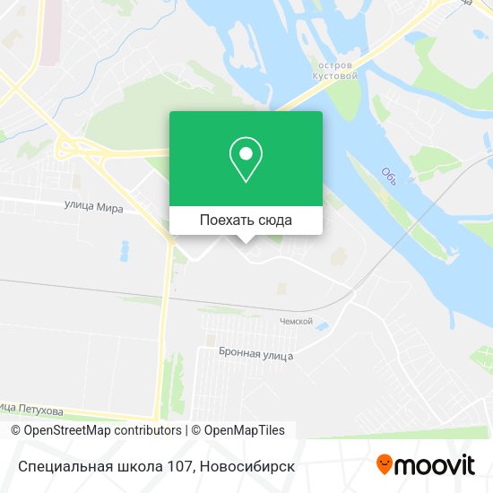 Карта Специальная школа 107