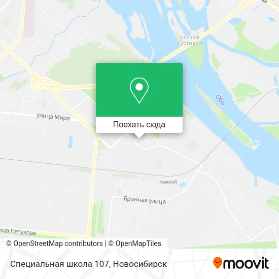 Карта Специальная школа 107
