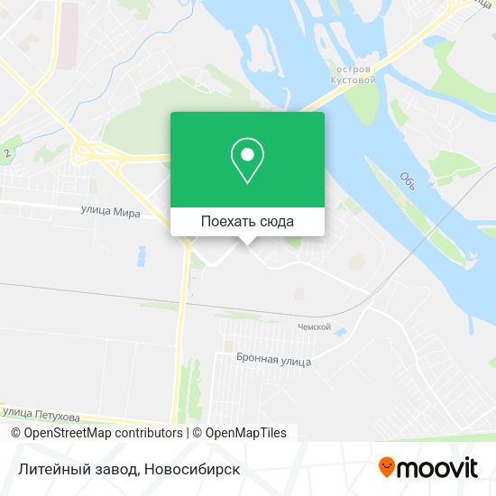 Карта Литейный завод