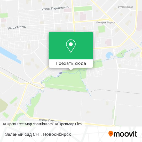 Карта Зелёный сад СНТ