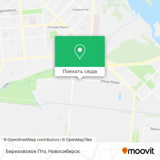 Карта Березовское Пто