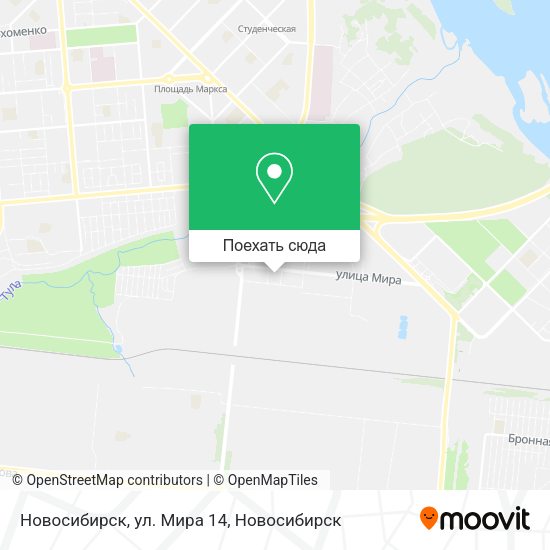 Карта Новосибирск, ул. Мира 14