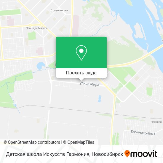 Карта Детская школа Искусств Гармония