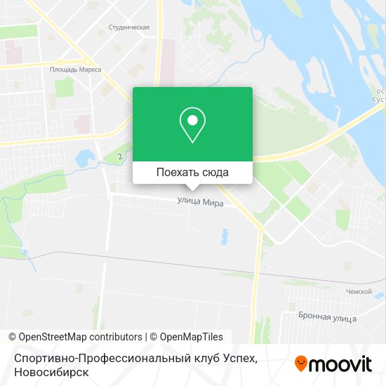 Карта Спортивно-Профессиональный клуб Успех