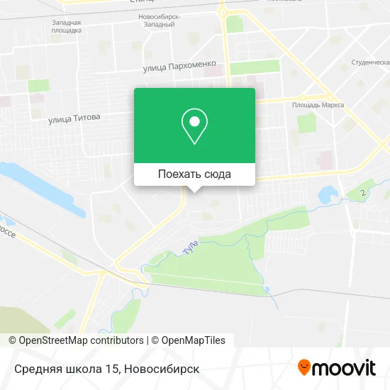 Карта Средняя школа 15
