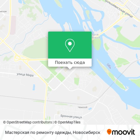 Карта Мастерская по ремонту одежды