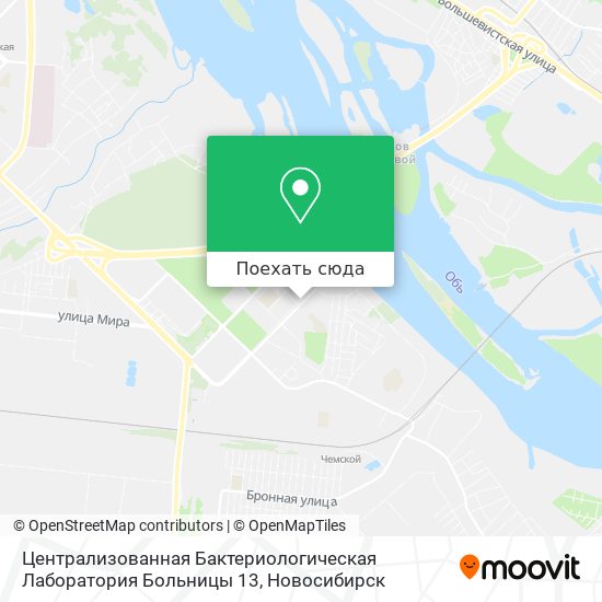 Карта Централизованная Бактериологическая Лаборатория Больницы 13