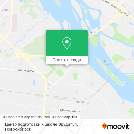 Карта Центр подготовки к школе Эрудит54
