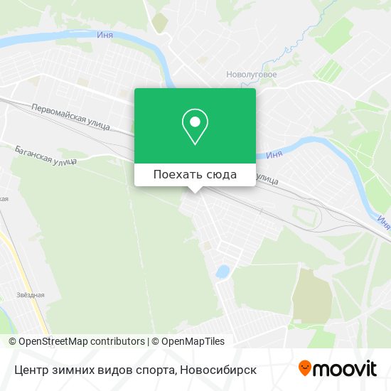 Карта Центр зимних видов спорта