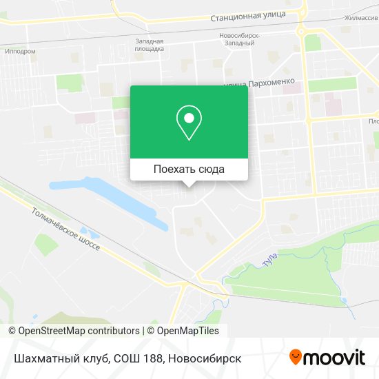 Карта Шахматный клуб, СОШ 188