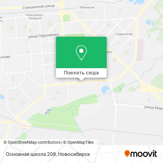 Карта Основная школа 208