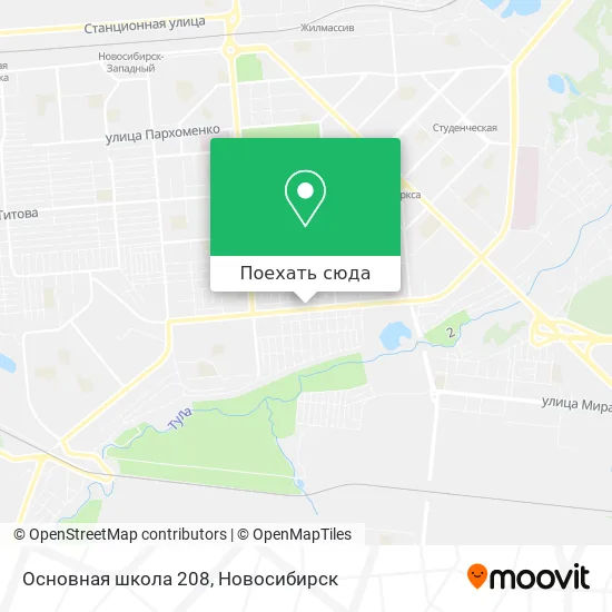 Карта Основная школа 208