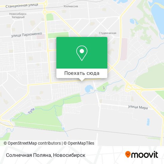 Карта Солнечная Поляна