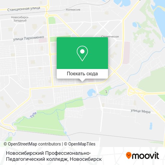 Карта Новосибирский Профессионально-Педагогический колледж