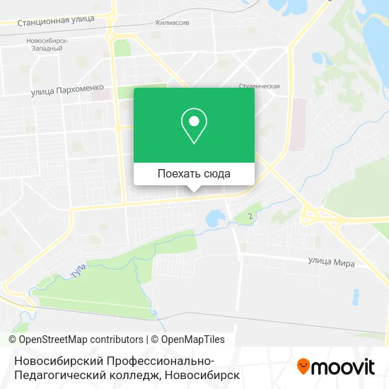 Карта Новосибирский Профессионально-Педагогический колледж