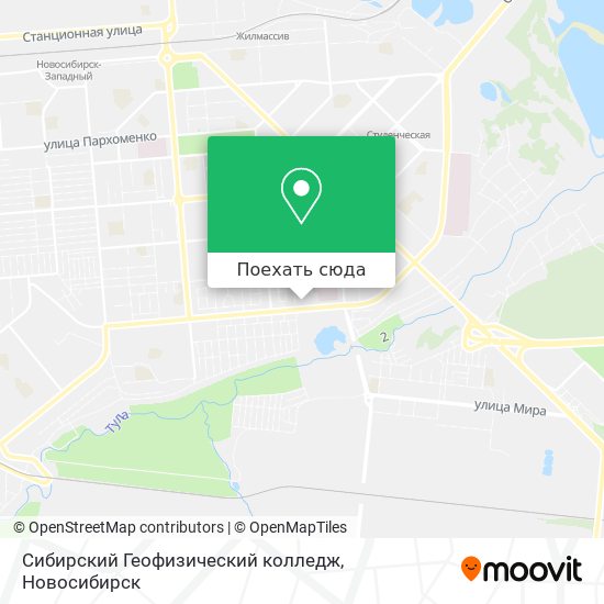 Карта Сибирский Геофизический колледж