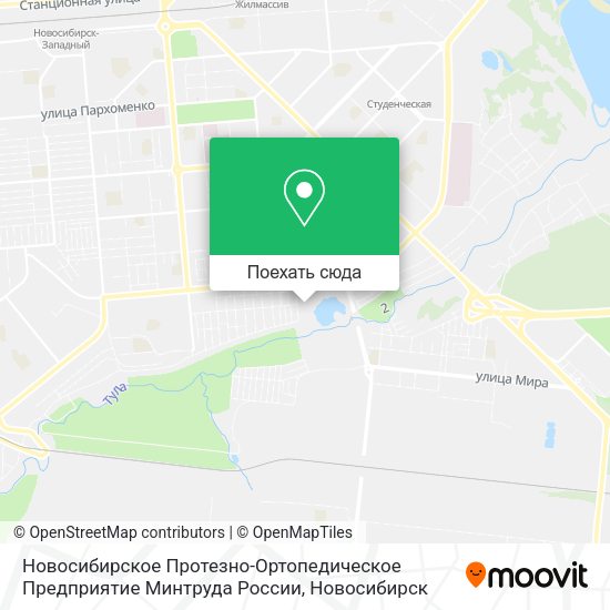 Карта Новосибирское Протезно-Ортопедическое Предприятие Минтруда России