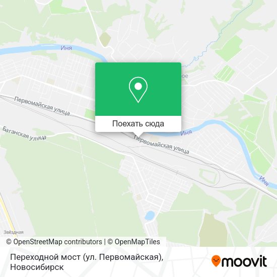 Карта Переходной мост (ул. Первомайская)