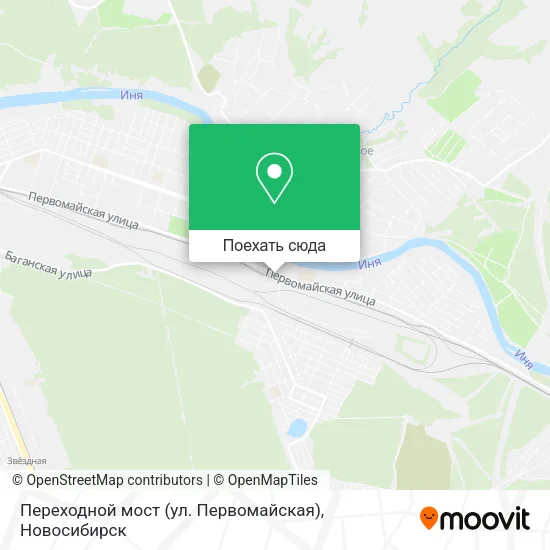 Карта Переходной мост (ул. Первомайская)