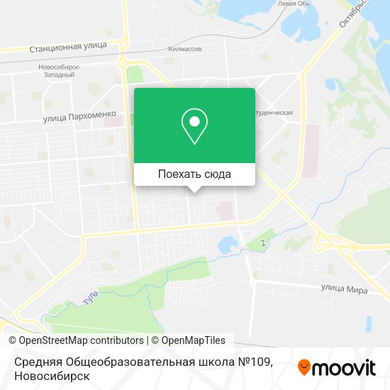 Карта Средняя Общеобразовательная школа №109