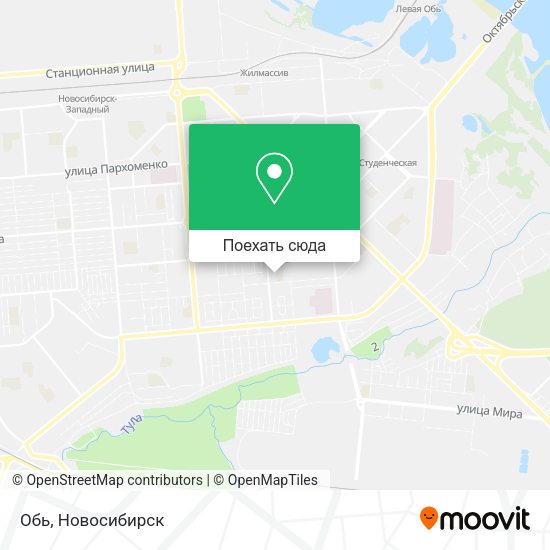 Карта Обь
