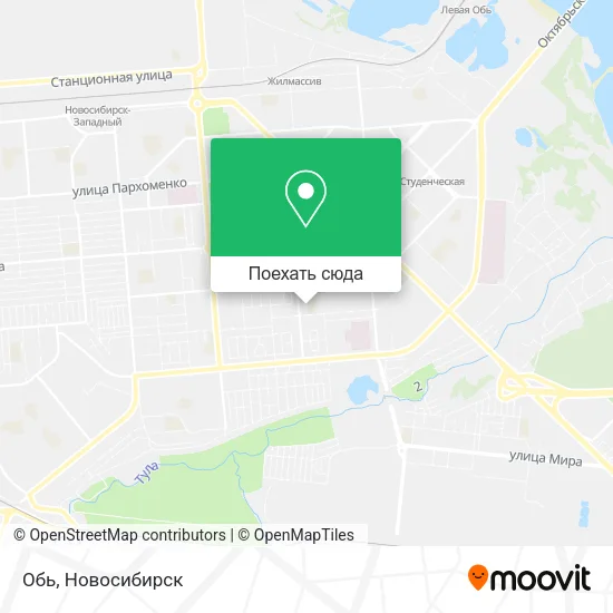 Карта Обь