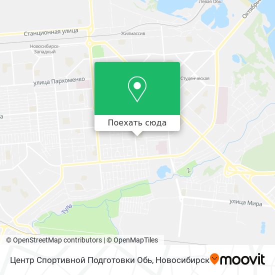 Карта Центр Спортивной Подготовки Обь