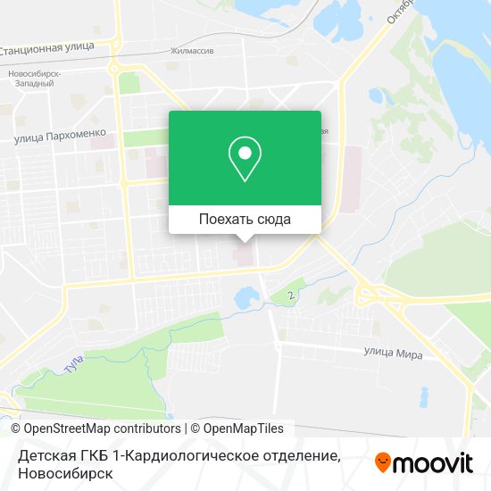 Карта Детская ГКБ 1-Кардиологическое отделение