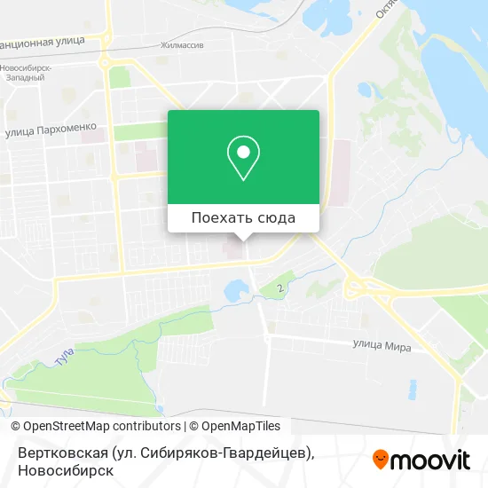 Карта Вертковская (ул. Сибиряков-Гвардейцев)