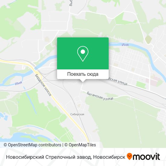 Карта Новосибирский Стрелочный завод