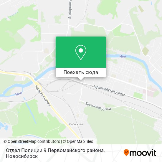Карта Отдел Полиции 9 Первомайского района