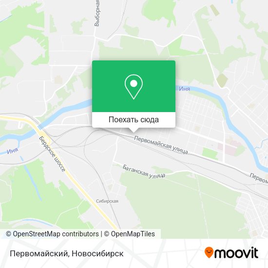 Карта Первомайский