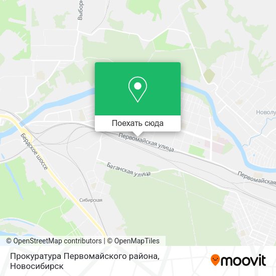 Карта Прокуратура Первомайского района