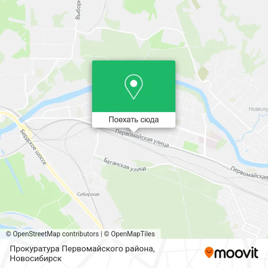 Карта Прокуратура Первомайского района