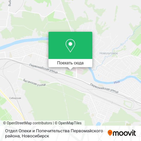 Карта Отдел Опеки и Попечительства Первомайского района