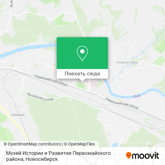 Карта Музей Истории и Развития Первомайского района