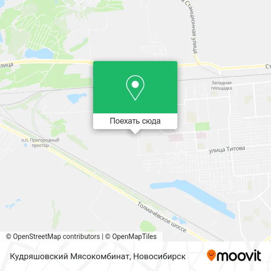 Карта Кудряшовский Мясокомбинат