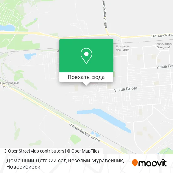 Карта Домашний Детский сад Весёлый Муравейник