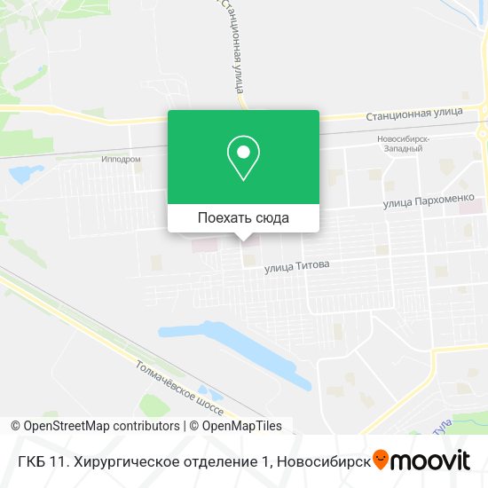Карта ГКБ 11. Хирургическое отделение 1