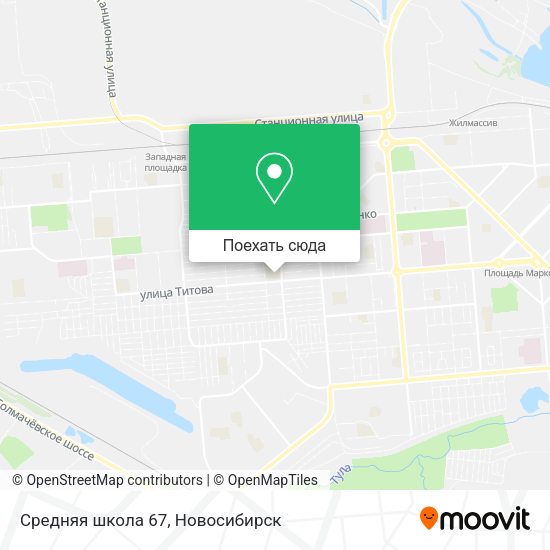 Карта Средняя школа 67