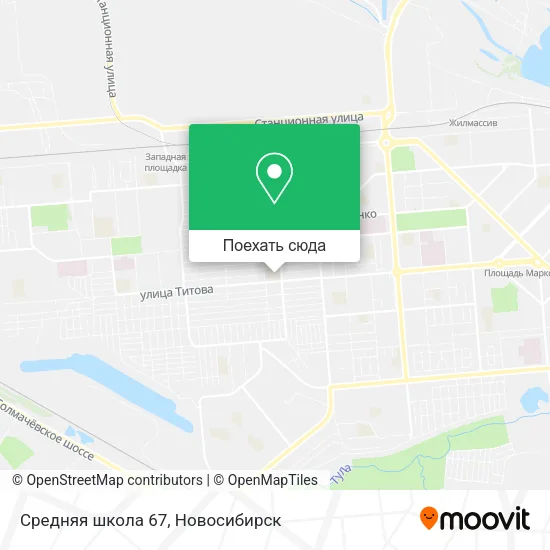 Карта Средняя школа 67