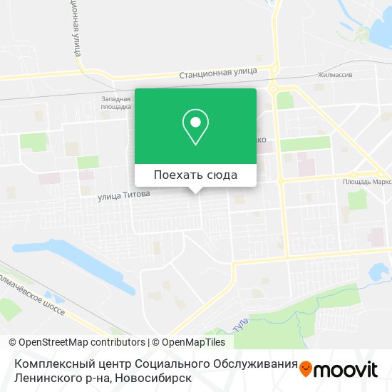 Карта Комплексный центр Социального Обслуживания Ленинского р-на